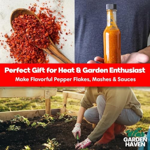 Carolina Reaper & Ghost Pepper Seeds - 50+ Each, Bhut Jolokia, Non-GMO by Garden Haven - Image 7