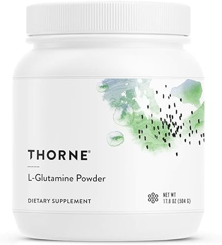 THORNE - Polvo de L-glutamina - Polvo de glutamina para la salud gastrointestinal y la función inmunológica* - 17.8 Oz