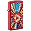 Slim Red Comic Blast Design