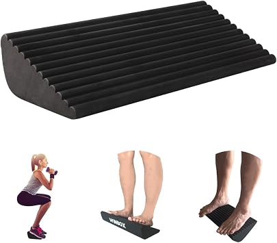 Squat Wedge and Slant Board for Calf Stretching, Foot Stretcher for Physical Therapy, Calf Stretcher for Improving Mobility Balance and Strength Performance