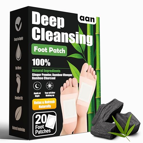 Foot Pads, Ginger & Bamboo Vinegar, Overnight Peel-and-Stick, Easy Evening Wind-Down, Skin-Friendly, Low-Residue, Individually Wrapped