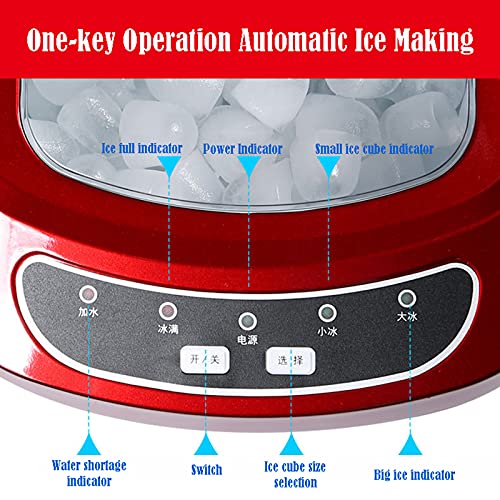 MHGD Eismaschine für kleine Eiswürfel auf der Arbeitsplatte, tragbare Eiswürfelmaschine, LED-Anzeige, geräuscharm… – Bild 5