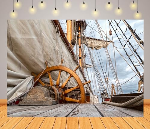 Toile de fond photographie pirate en bois de 2,1x1,5 m pour studio