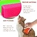 2pcs Pet Dog Cat Hair Remover, Pet Hair Removal Tool, Hollow Cleaner Brush for car，Interior, Furniture, Sofa (green and pink)