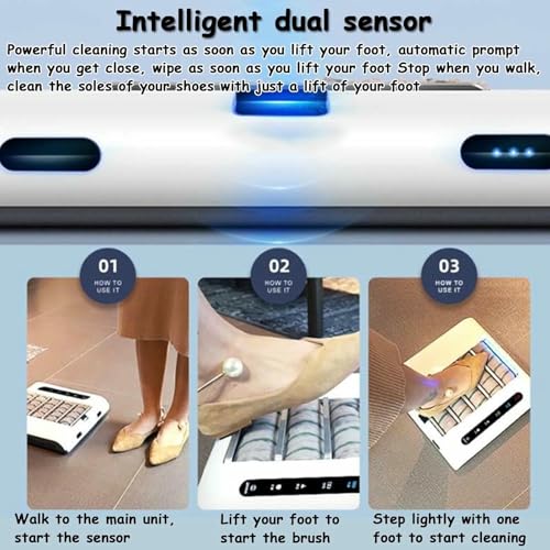 VYUJHNBG Pustentador De Zapatos De Inducción Automático, Máquina De Limpieza De Suela De Zapatos Recargable, Máquina De Limpieza Suela para Hoteles, Bancos - imagen 6