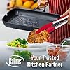 Kaluns Silicone Spatula Set 4 Pcs Rubber Spatulas Silicone Heat Resistant 600°F, Spatulas for Nonstick Cookware, Seamless Design with Stainless Steel Core, Dishwasher Safe, Bonus Tongs Included #5