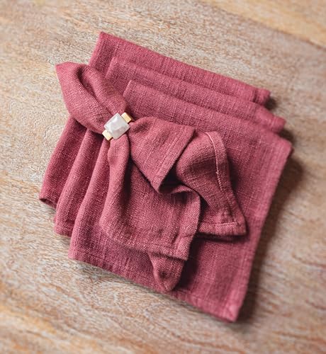 Servilletas de Tela Tamaño Cena Karma Garnet Pack 2 miniatura 3
