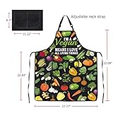 Zoom IMG-1 ensianth grembiule vegano divertente per Zoom IMG-1 ensianth grembiule vegano divertente per