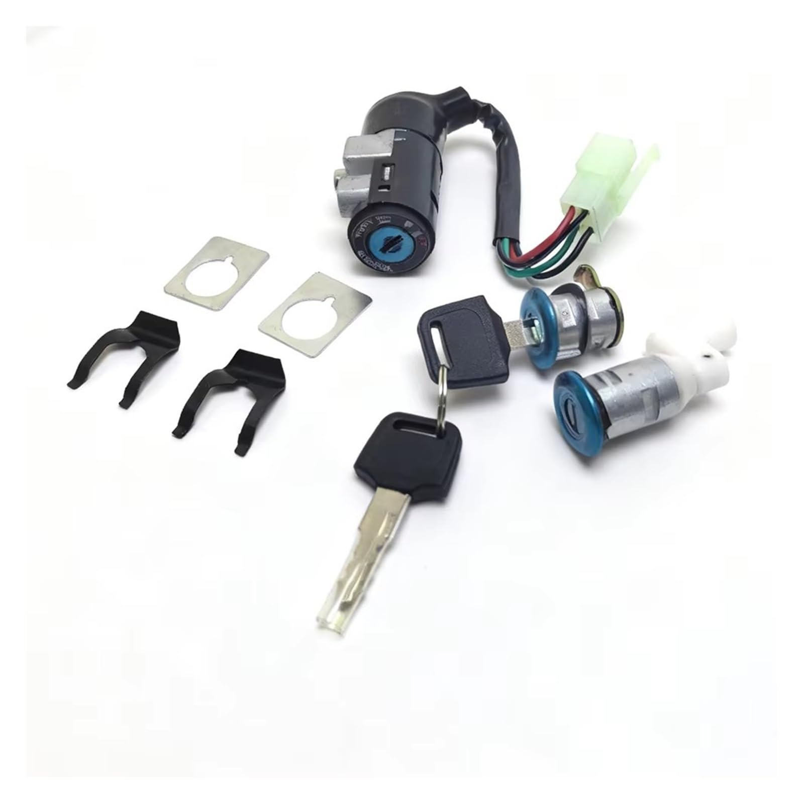 Blocchetto Accensione Moto Per Dio 50 AF17 AF18 Set Completo Blocco Accensione 4 Fili Interruttore Chiave Per Moto Kit Tappo Serbatoio Carburante