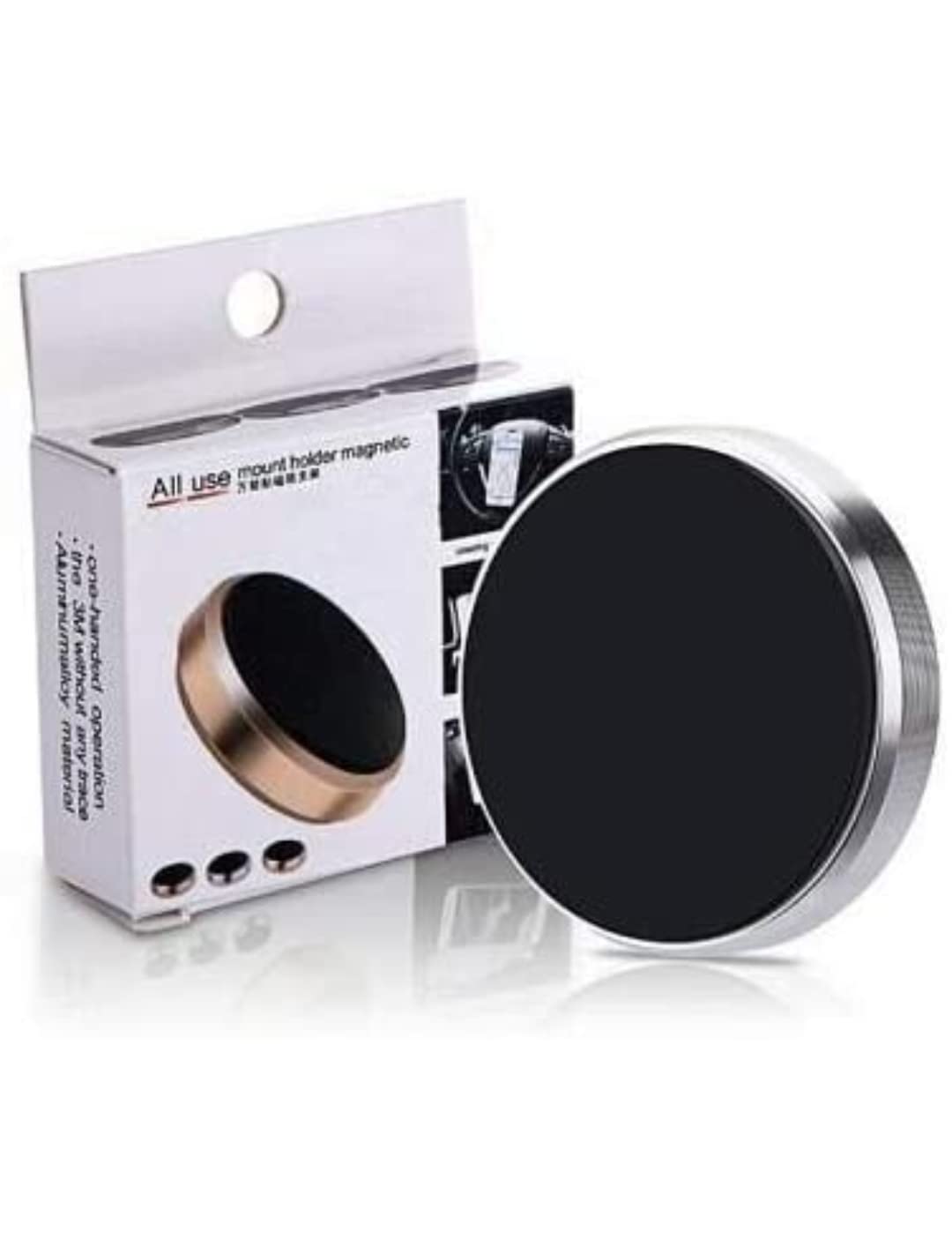 ZOXOWA Magnet Tikki Car Cradle Mobile Smartphone Holder Mount Stand for Car Steering | Portable| Lightweight | Travel Stand for Universal Mobile Phones Size Upto 5.7" Inch