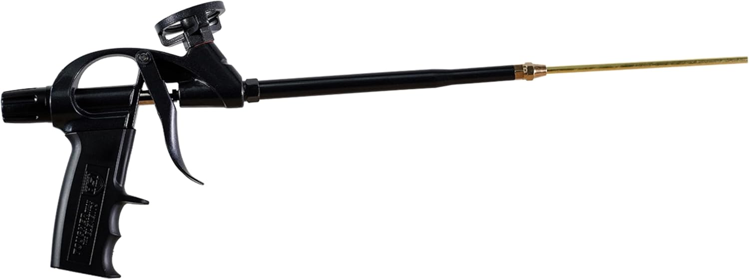 OSI Quad Foam Applicator Gun, Professional Window and Door Foam Dispenser, Silver, 1 Pack