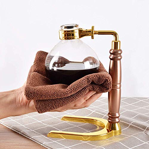 HWSY Moka-Kanne, Siphon-Kaffeemaschine, Tee-Siphon-Kanne, Vakuum-Kaffeemaschine, Glastyp, Filter für 3 Tassen, Gold (Silber) Interesting 5 HWSY Moka-Kanne, Siphon-Kaffeemaschine, Tee-Siphon-Kanne, Vakuum-Kaffeemaschine, Glastyp, Filter für 3 Tassen, Gold (Silber) Interesting