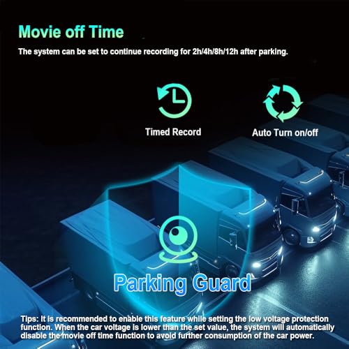 VSYSTO 3CH WiFi Truck Dash Cam