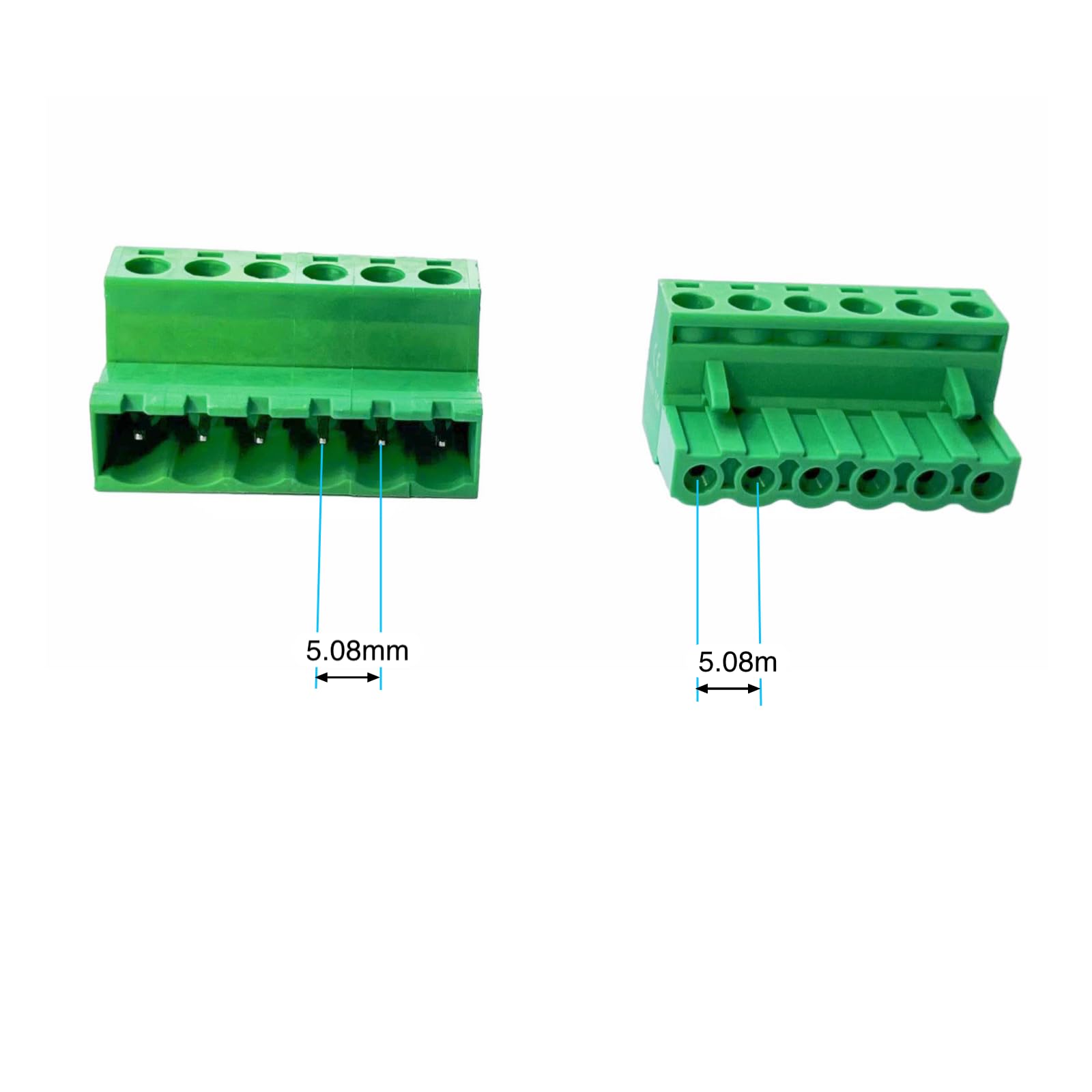 Dinkle Combiner DK35N Red/Black 10 Gang Box Connector DIN Rail Terminal Blocks, 1/0-12 AWG, 150 Amp, 600 Volt 8 Jumpers Installed