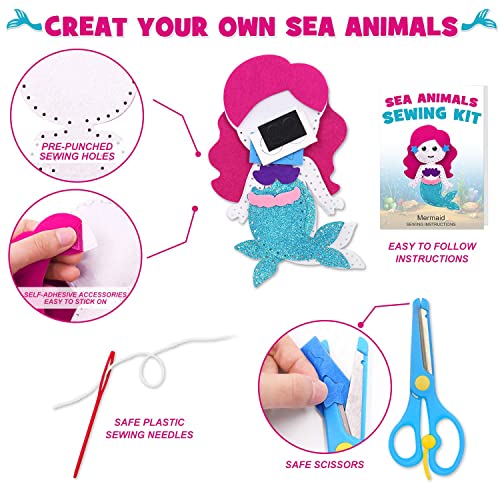 CiyvoLyeen-Sea-Animals-Sewing-Kit-Make-Your-Own-Ocean-Animals-Mermaid-DIY-Felt-Craft-Kit-Gifts-for-Beginner-Kids-Educational-Art-Craft-Supplies-Set-of-8 CiyvoLyeen-Sea-Animals-Sewing-Kit-Make-Your-Own-Ocean-Animals-Mermaid-DIY-Felt-Craft-Kit-Gifts-for-Beginner-Kids-Educational-Art-Craft-Supplies-Set-of-8