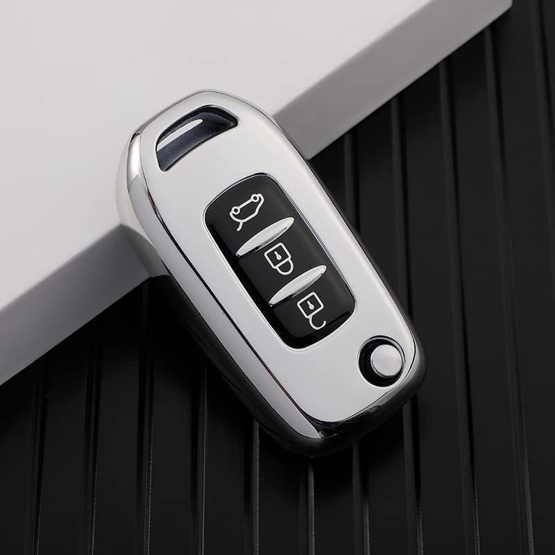 Miniatura 6 de Funda para llave de coche Renault Kadjar Captur Megane Sandero Stepway 2020-2021, funda protectora para llave de coche