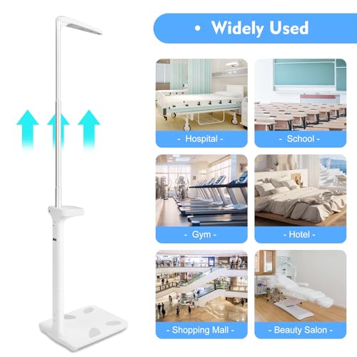 Báscula digital para peso y altura 440 lb con medidor de grasa corporal miniatura 5
