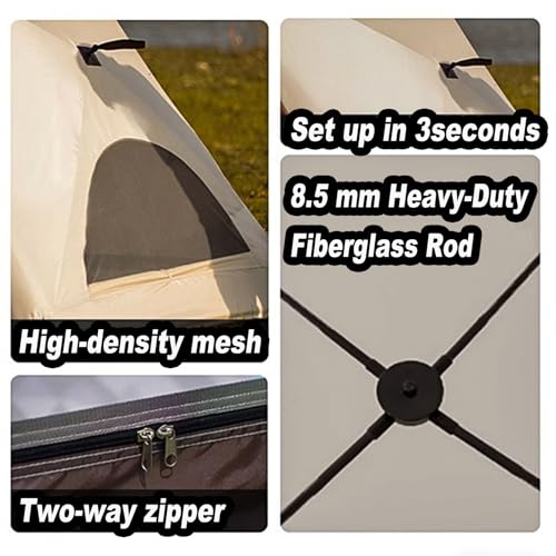 Carpa triangular automática para camping 220x160x150 cm miniatura 4