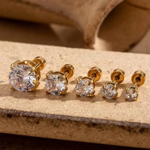 Brincos masculinos de moissanita, zircão cúbico, ouro, prata, moissanita, aço inoxidável, joias, pre