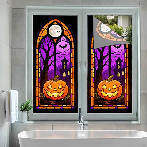 Película decorativa adhesiva para ventana Halloween miniatura 5