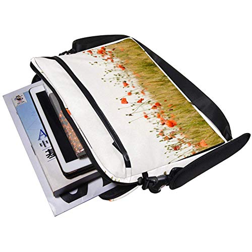 Sac ordinateur 13-14 pouces motif coquelicot pour transporter votre PC portable - 5