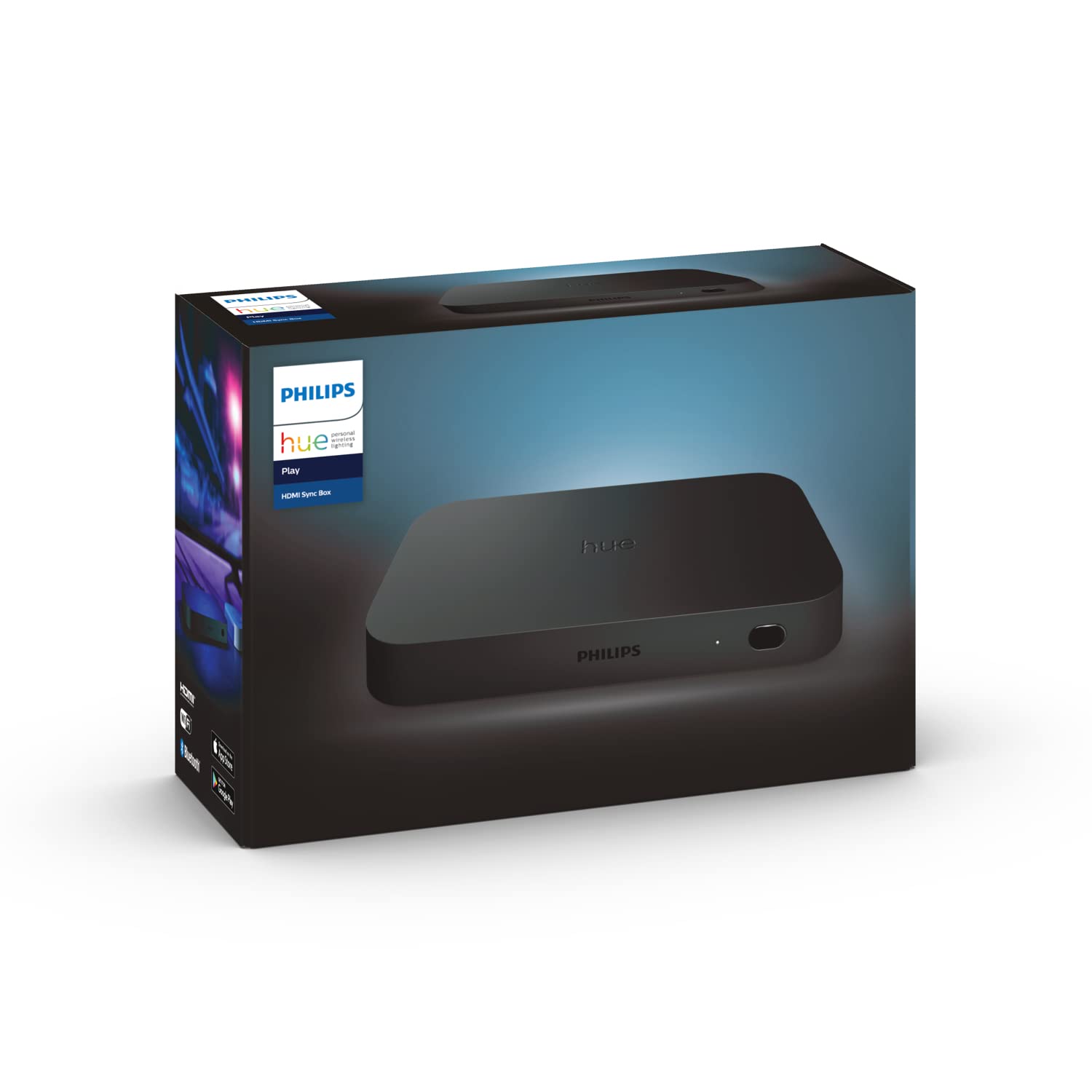 Philips Hue Entertainment-Erlebnispaket für 65-Zoll-Bildschirme - Weißes und farbiges Licht - Enthält Hue Sync Box 8k, Hue LED-Streifen 65 Zoll - Hue White and Color Ambiance Gradient