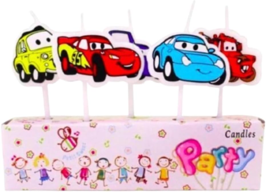 WP WANNA PARTY Transport Theme Car Cake Candles for Birthday Decoration/Cake Candles for Birthday