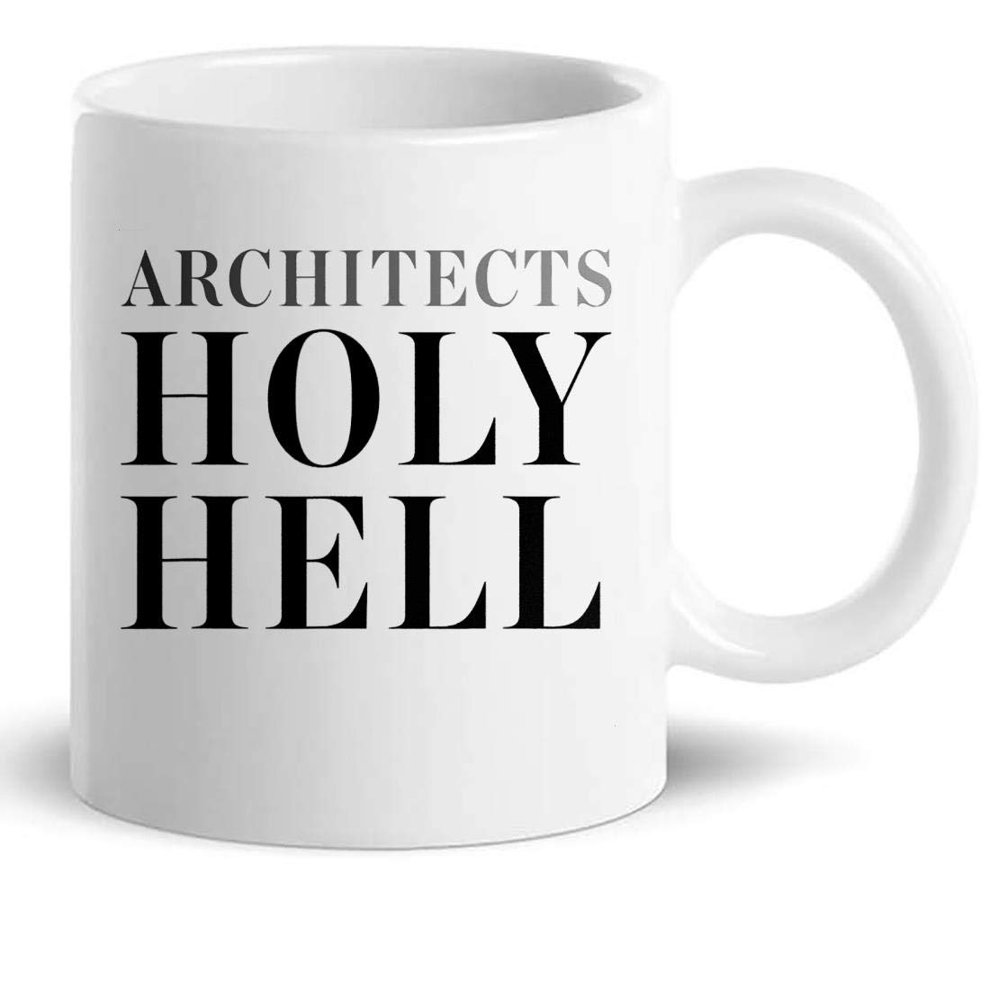 Architecture Mug Cup Gift T-Shirt - Architects UK Holy Hell Tee Official Merchandise Joke Funny Gifts - Mugs Coffee Cups Shirts