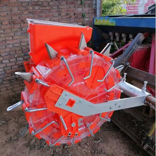Labasuan 16-Nozzles Tractor Mounted Seeder, 3-Point Hitch Seeder, Adjustable Corn Planter for Tractor, Farm Seed Drill with 8 Seed Wheels& Stainless Steel Duckbill, for Multi-Crop Planting