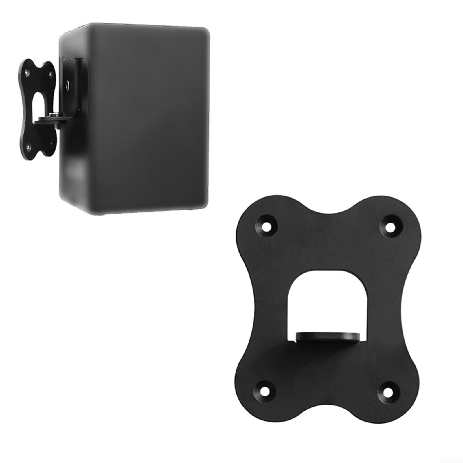 Robusta staffa di montaggio a parete in metallo, per sistema Home Theater Samsung SWA-9500SXZ, supporto compatto nero per altoparlanti, con hardware, 11 x 9 x 65 cm