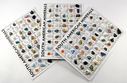 HQRP-Crystal South American Rocks and Minerals Collection Set of 50pcs Natural Science Crystal Stone Specimens - 1PC