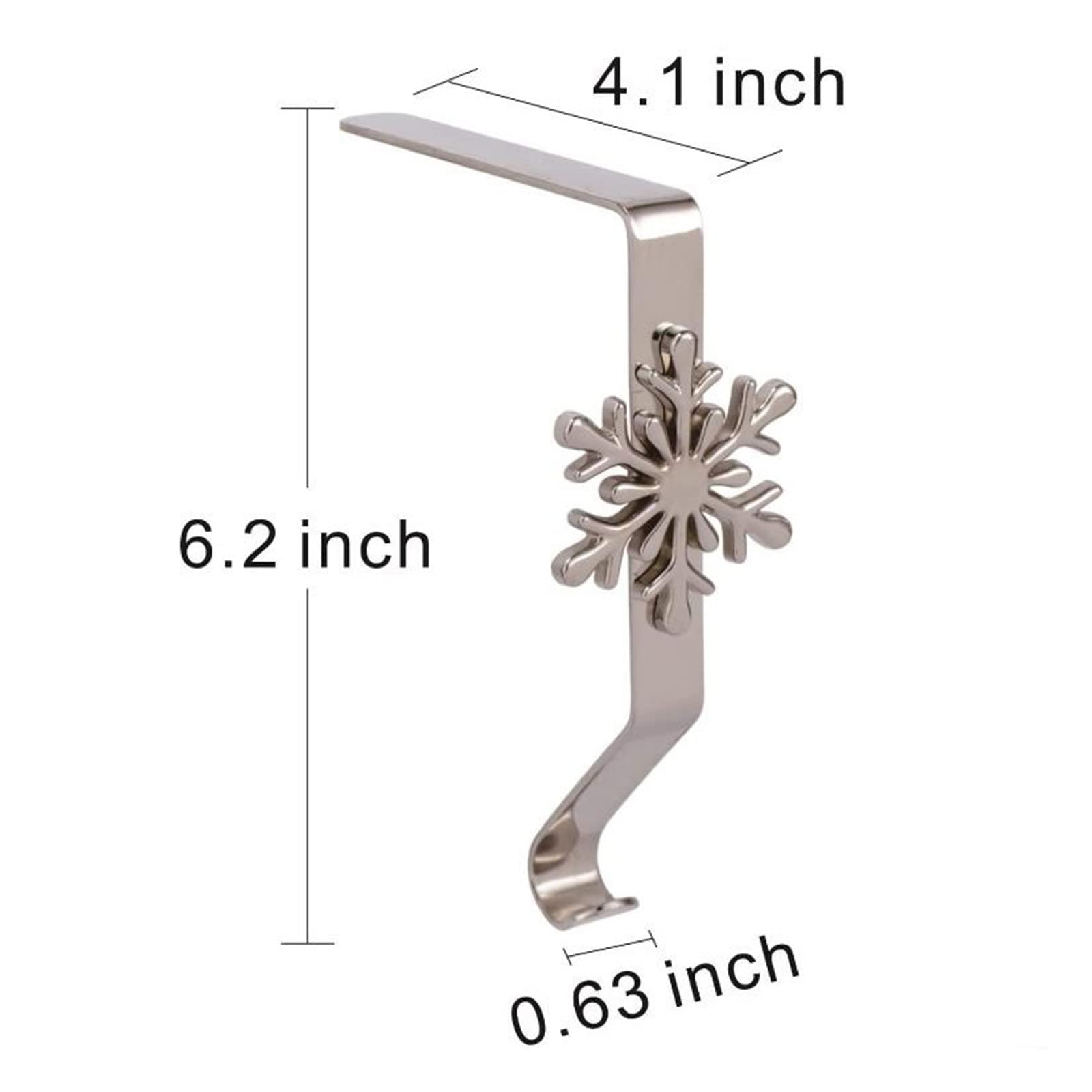 Christmas Adjustable Stocking Holder Non-Skid Stocking Hangers Light Weight Stocking Hooks For Home Decor