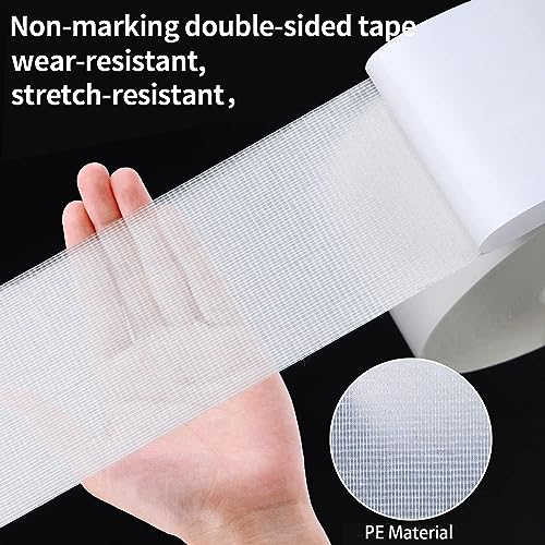 MILEQEE Nastro biadesivo extra forte, 50 mm x 50