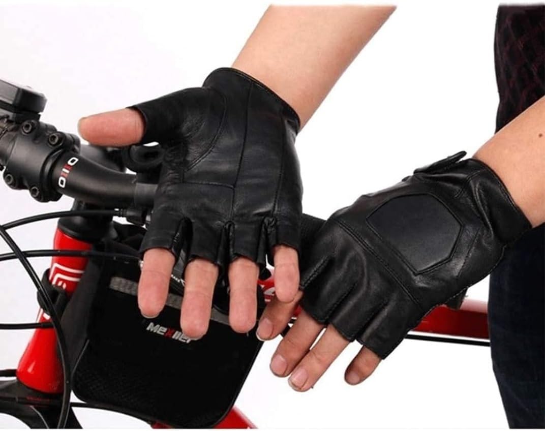 Guantes de ciclismo para hombre, antideslizantes, transpirables, de medio dedo, guantes de ciclismo al aire libre, guantes de ciclismo