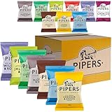 Pipers Crisps Tasting Selection 7 Flavour Variety Pack – Premium Hand-Cooked British Crisps, 7 Different Flavours, Great for Sharing & Snacking