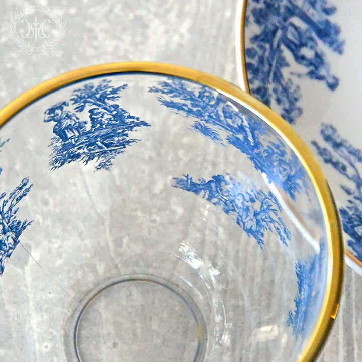 No.950 ブルー、ガラスカップ トワルドジュイブルーガラスカップ＆ソーサー｜輸入食器・雑貨の