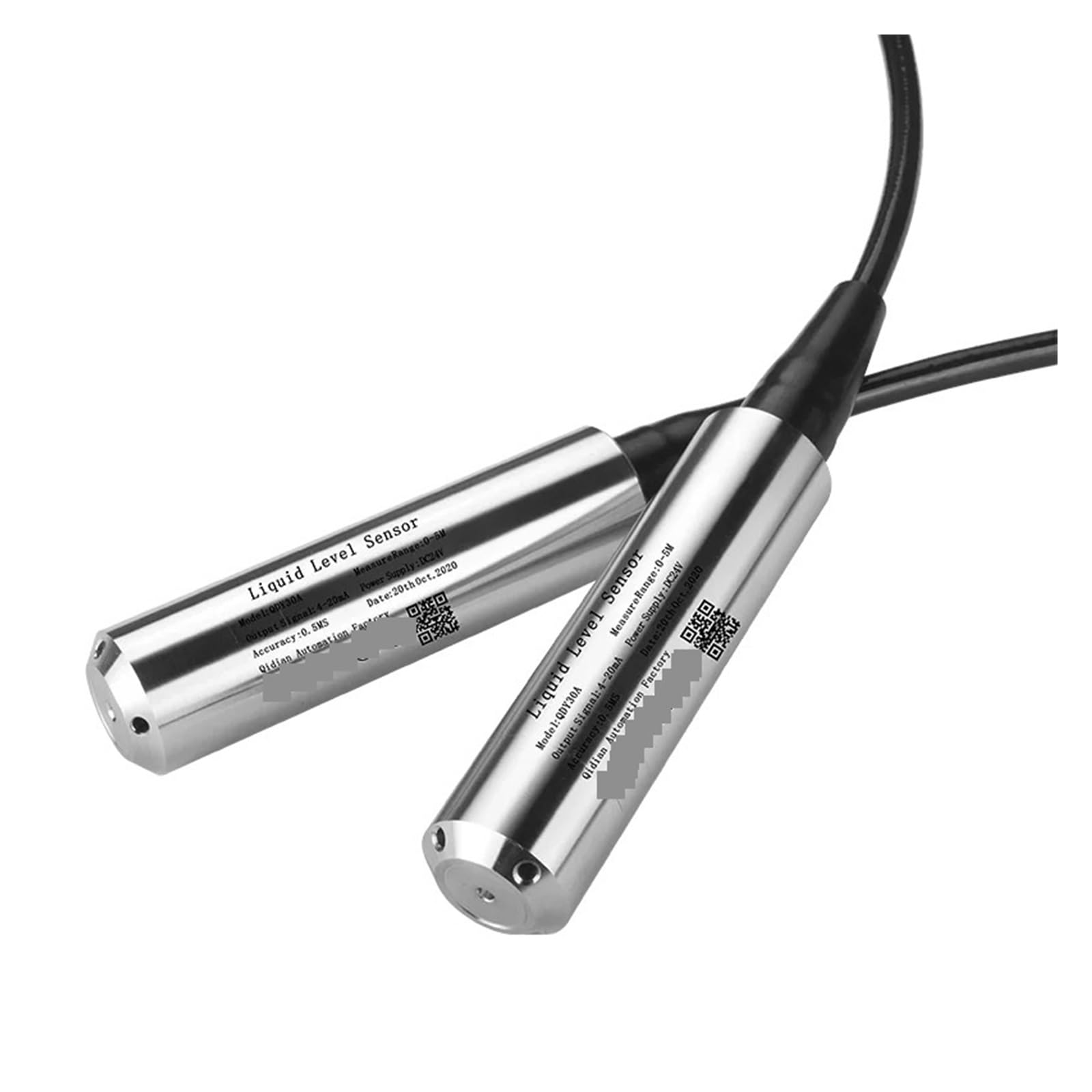 Sensor de nivel de agua 4-20mA 0-5V 0-10V 5m 10m 15m Sensor de nivel hidrostático de aceite de agua Sonda de medición de Tanque De Agua Alta sensibilidad para múltiples medios(5M Range 10M Cable)