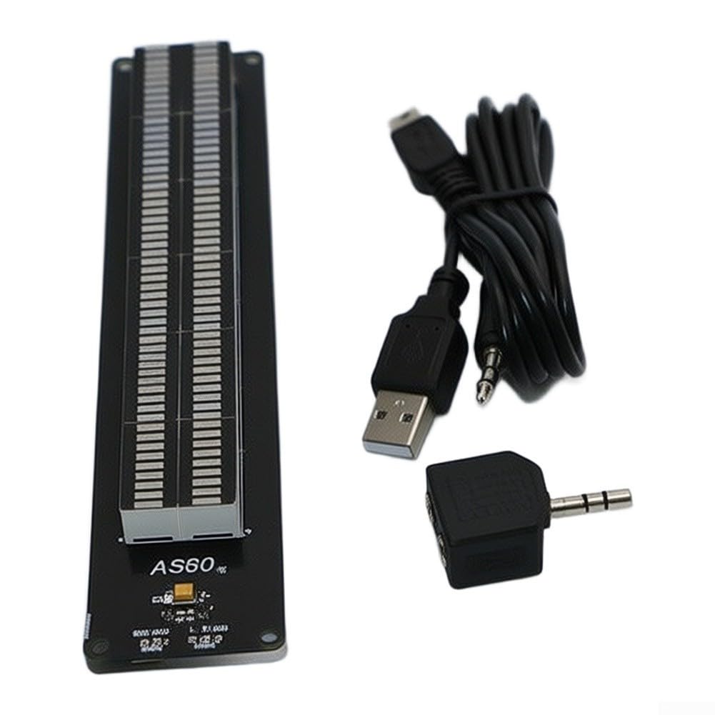 AS60 Audio Digitale Equalizzatore Grafico Schermo VU Meter 7 Modalità Musica Ritmo Sensore di Livello di Luce per Amplificatore Desktop Decorazione Elettronica