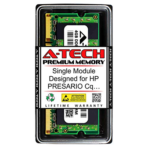 A-Tech 4GB RAM for HP PRESARIO CQ… | DDR2 800MHz SODIMM PC2-6400 200-Pin Non-ECC Memory Upgrade Module