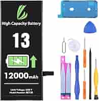 LL Trader Batterie Pour IPhone 14 Plus, 5000mAh Batterie Lithium-Polymère Haute Capacité Avec Outils De Réparation