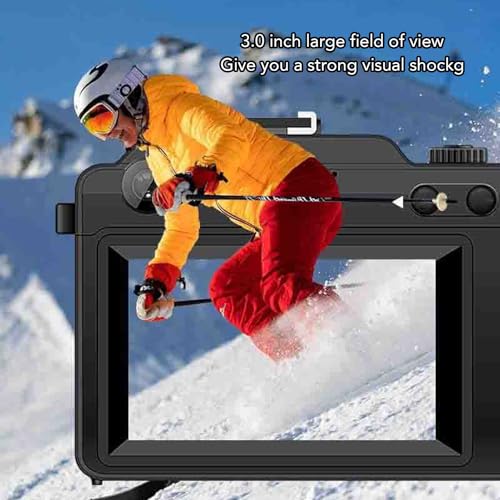 5K Digital Video Camera with 80MP Photos, 18X Zoom, Micro SLR Digital Camera, Wireless Fidelity, Retro Camera for Photography and Travel Vlogging - Image 3