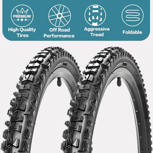 2 Pack 16/20/24 X 1.75/1.95/2.125 Bike Tires 16/20/24 Inch