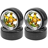 HIRCQOO 1/10 RC Drift Tire Hard Plastic Tires &...