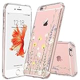 MOSNOVO Case for iPhone 6 / iPhone 6s, Wild Meadow Slim Clear Case Design with Shockproof TPU Bumper Protective Cover Case for Women Girls