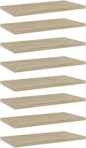 Miniatura 40 de 4 tableros de repuesto para estanterías, paneles de repuesto de aglomerado, unidades de almacenamiento, estantes organizadores, color gris hormigón