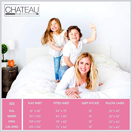 800 Thread Count 100% Egyptian Cotton Twin XL Bed Sheets Set, Deep Pocket Sheets Twin XL, Soft & Comfy Machine Washabe Hotel Luxury Bedding, No Pilling & Shrinkage Fade Resistant Premium Cotton- White