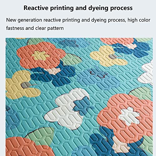 Esteira De Seda De Gelo De Verão, Esteira De Colchão De Resfriamento Padrão De Desenho Dobrável Este