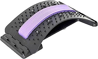 Saludea Spinecomfort Back Stretcher, 4-Level Lumbar Support with 102 Acupressure Points Spine Decompression and Posture Corrector Home, Car, Office Use (Purple)