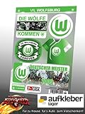 aufkleber wolfsburg edition VfL Wolfsburg Aufkleberset Wolfsburg Aufkleberkarte-One Size