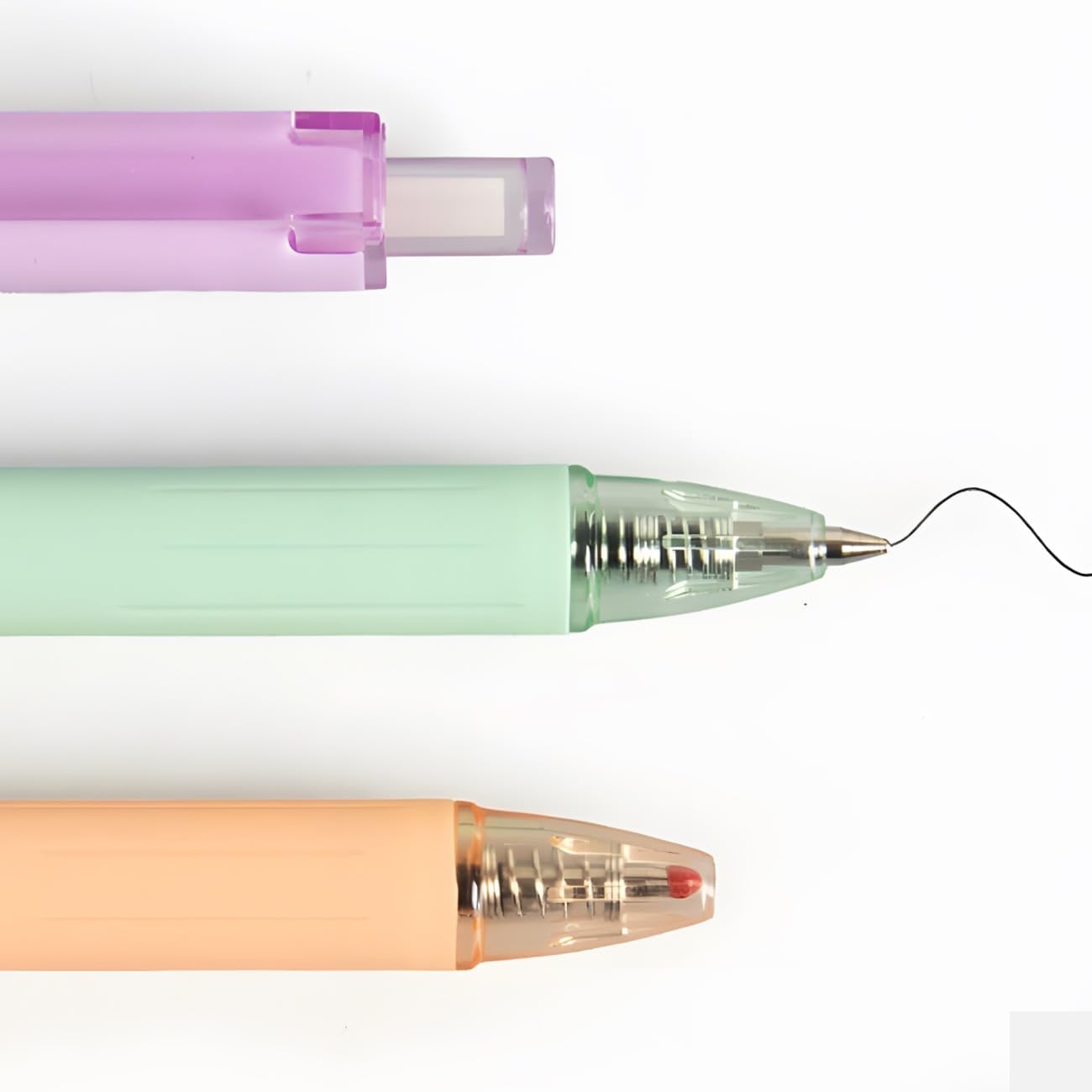 Custom Pens with Name LOGO Plastic Personalized Retractable Rollerball Gel Ink Pen Bulk 100 200 500 Pcs Optional (Blue)